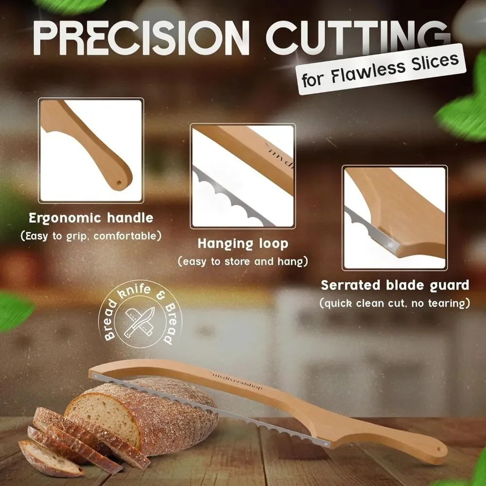 Bread Knife – Premium Bread Slicer for Homemade Brea - Picture 5 of 9